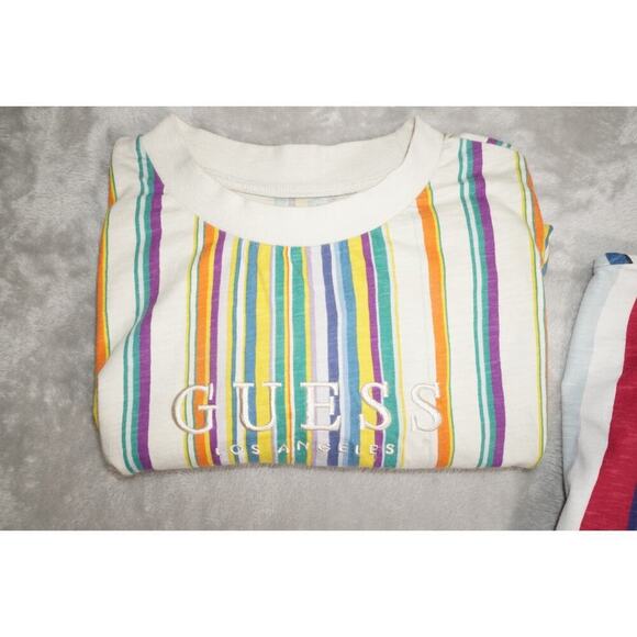 Guess Originals Rainbow Stripe Tee – Size L - Picture 6 of 6